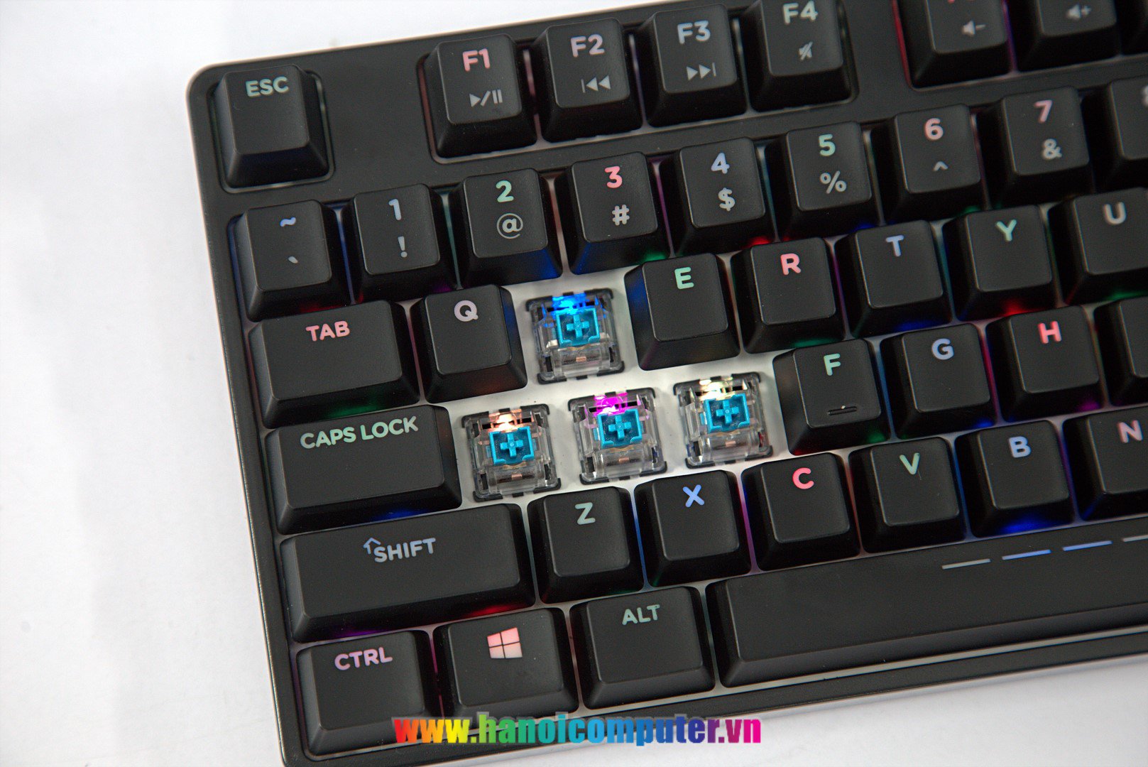 Bàn phím cơ Dareu DK880 RGB Mechanical Red D Switch Black 7